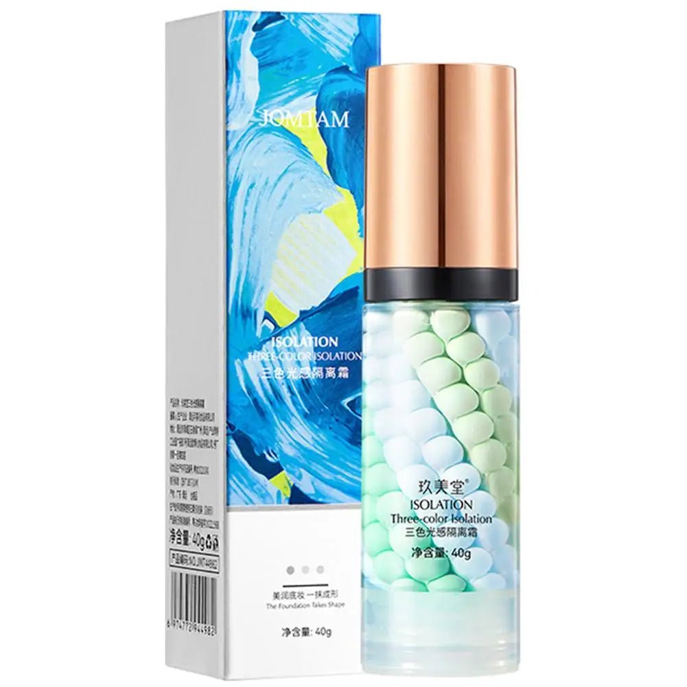 Face Makeup Primer Tri - color Cream Contour Color Isolation Waterproof Makeup Foundation Natural Makeup Base Cream 40g - TheGlamTrend200001176:200000195CCFace Makeup Primer Tri - color Cream Contour Color Isolation Waterproof Makeup Foundation Natural Makeup Base Cream 40g