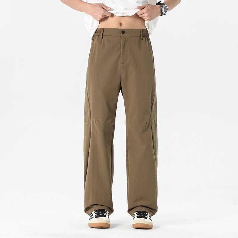 Fashion Men's Summer Trousers | Loose Straight Fit | Quick - Dry Breathable Weave | Perfect For Urban Casual Looks Daily Runs - TheGlamTrend14:193;5:361386blackMFashion Men's Summer Trousers | Loose Straight Fit | Quick - Dry Breathable Weave | Perfect For Urban Casual Looks Daily Runs