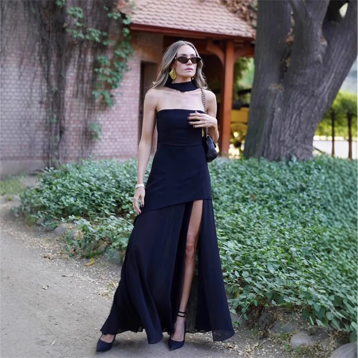 Fashion Strapless Dress With Ribbon Female Elegant Sleeveless Patchwork Mesh Beach Vacation Long Dress 2025 Summer New Dress - TheGlamTrend14:29;5:361386WHITEMFashion Strapless Dress With Ribbon Female Elegant Sleeveless Patchwork Mesh Beach Vacation Long Dress 2025 Summer New Dress