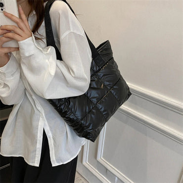 Fashion Tote Handbags for Women Black Large Capacity Soft Rhombus Bags Vinatge Quilted Shoulder Bag Purse for Travel Shopping - TheGlamTrend14:193blackFashion Tote Handbags for Women Black Large Capacity Soft Rhombus Bags Vinatge Quilted Shoulder Bag Purse for Travel Shopping