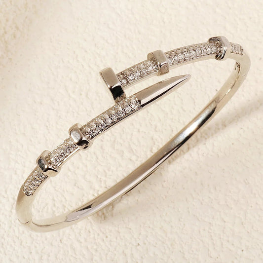 Female Jewelry Nail Bracelets Trendy Bracelet Zircon Screw Bracelet For Women Everyday Party Festive Jewelry As Gifts - TheGlamTrend200001033:361181BS - J5507SBS - J5507SFemale Jewelry Nail Bracelets Trendy Bracelet Zircon Screw Bracelet For Women Everyday Party Festive Jewelry As Gifts