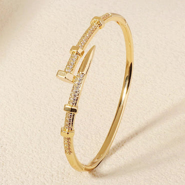 Female Jewelry Nail Bracelets Trendy Bracelet Zircon Screw Bracelet For Women Everyday Party Festive Jewelry As Gifts - TheGlamTrend200001033:361181BS - J5507SBS - J5507SFemale Jewelry Nail Bracelets Trendy Bracelet Zircon Screw Bracelet For Women Everyday Party Festive Jewelry As Gifts