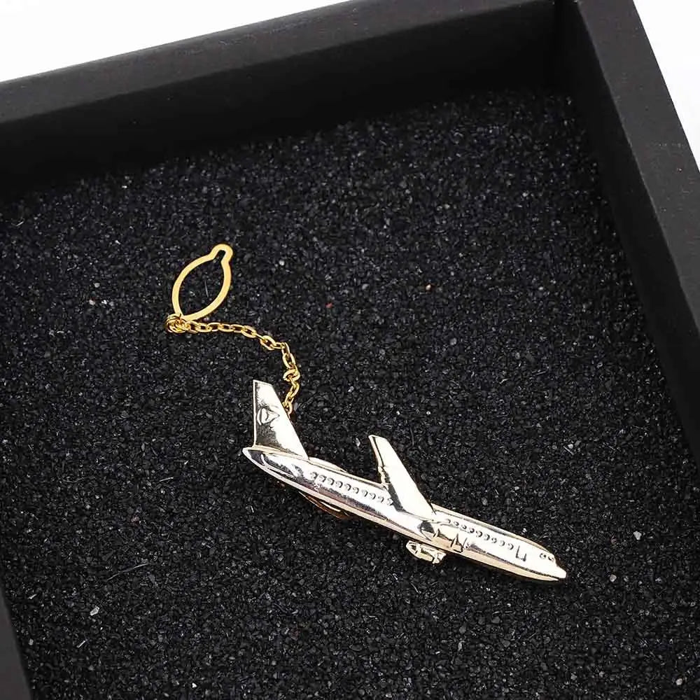 Gentleman Fashion Airplane Shape Accessories Jewelry Wedding Gifts Necktie Clip Shirt Tie Pin Aircraft Clips Men Tie Clip - TheGlamTrend200001033:200004862 - Gentleman Fashion Airplane Shape Accessories Jewelry Wedding Gifts Necktie Clip Shirt Tie Pin Aircraft Clips Men Tie Clip