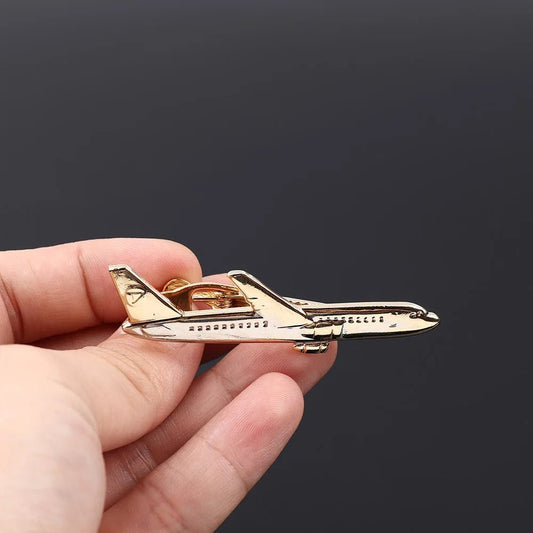 Gentleman Fashion Airplane Shape Accessories Jewelry Wedding Gifts Necktie Clip Shirt Tie Pin Aircraft Clips Men Tie Clip - TheGlamTrend200001033:200004862 - Gentleman Fashion Airplane Shape Accessories Jewelry Wedding Gifts Necktie Clip Shirt Tie Pin Aircraft Clips Men Tie Clip