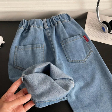 Girls Jeans Long Trousers Kids Pants Cotton 2024 Fashion Spring Autumn Baby's Teenagers Sport High Quality Children's Clothing - TheGlamTrend14:771Blue;200000463:200004187Blue2TGirls Jeans Long Trousers Kids Pants Cotton 2024 Fashion Spring Autumn Baby's Teenagers Sport High Quality Children's Clothing