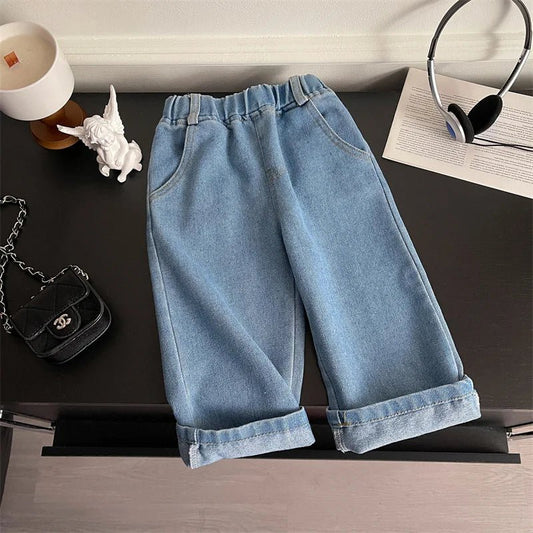 Girls Jeans Long Trousers Kids Pants Cotton 2024 Fashion Spring Autumn Baby's Teenagers Sport High Quality Children's Clothing - TheGlamTrend14:771Blue;200000463:200004187Blue2TGirls Jeans Long Trousers Kids Pants Cotton 2024 Fashion Spring Autumn Baby's Teenagers Sport High Quality Children's Clothing