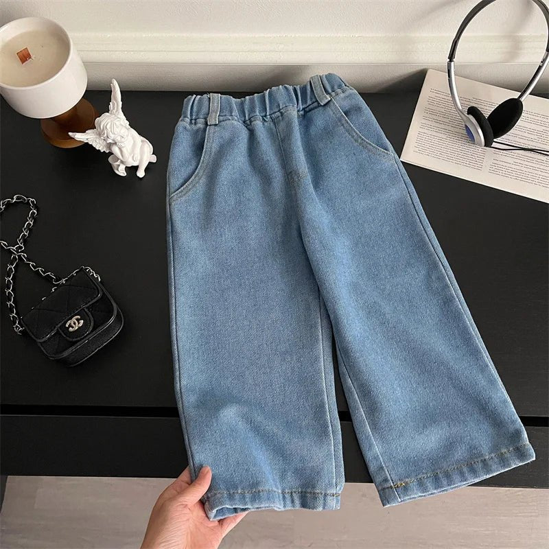 Girls Jeans Long Trousers Kids Pants Cotton 2024 Fashion Spring Autumn Baby's Teenagers Sport High Quality Children's Clothing - TheGlamTrend14:771Blue;200000463:200004187Blue2TGirls Jeans Long Trousers Kids Pants Cotton 2024 Fashion Spring Autumn Baby's Teenagers Sport High Quality Children's Clothing