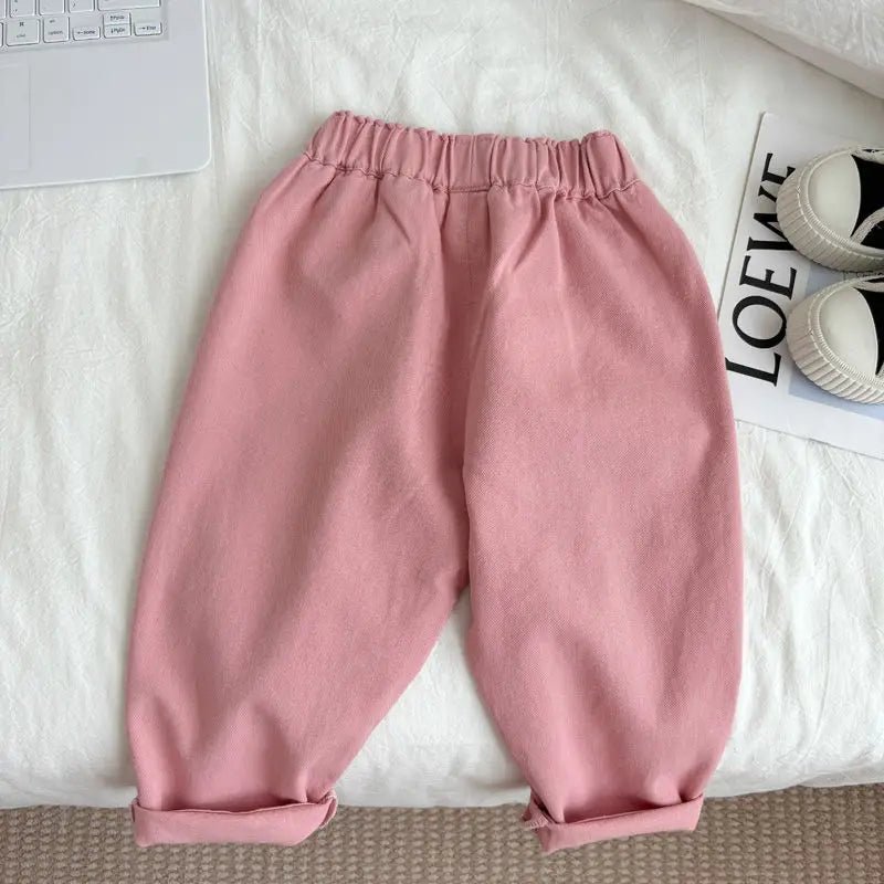 Girls pants Spring and Autumn new Western Children's baby beige casual pants Cotton girls trousers Fashion - TheGlamTrend14:771;200000463:2000041883T 100CMBeige3T 100CMGirls pants Spring and Autumn new Western Children's baby beige casual pants Cotton girls trousers Fashion