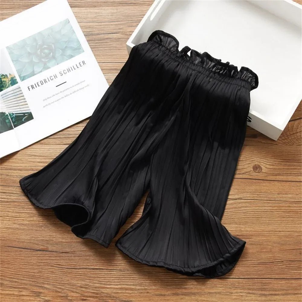 Girls Wide - legged Trousers Children's Kids Points Anti - mosquito Trousers Little Girl Trousers Summer Casual Trousers 3 - 13 Years - TheGlamTrend14:193QQ156 - Black;200000463:200004191160QQ156 - Black160Girls Wide - legged Trousers Children's Kids Points Anti - mosquito Trousers Little Girl Trousers Summer Casual Trousers 3 - 13 Years