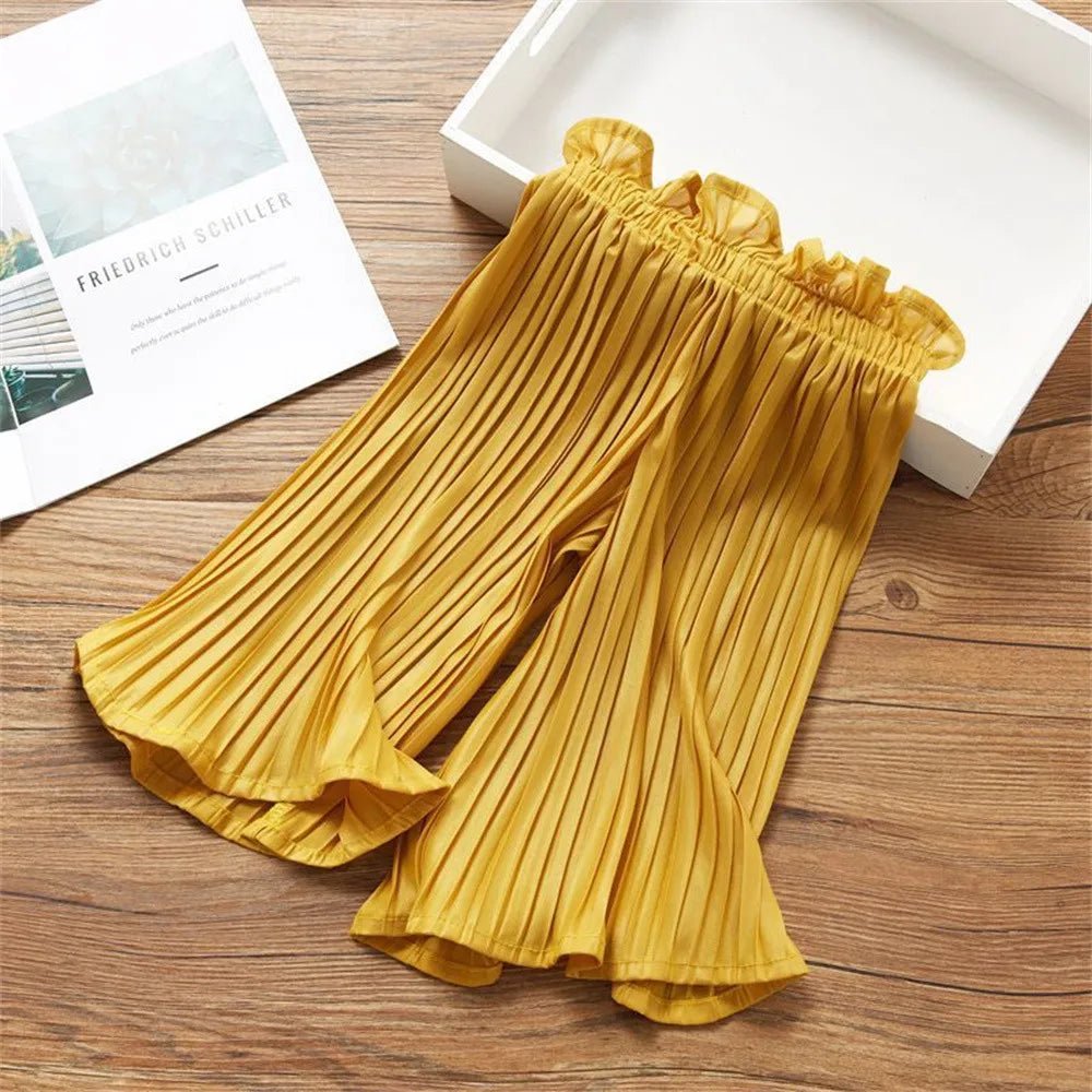 Girls Wide - legged Trousers Children's Kids Points Anti - mosquito Trousers Little Girl Trousers Summer Casual Trousers 3 - 13 Years - TheGlamTrend14:771QQ156 - Yellow;200000463:200004191160QQ156 - Yellow160Girls Wide - legged Trousers Children's Kids Points Anti - mosquito Trousers Little Girl Trousers Summer Casual Trousers 3 - 13 Years