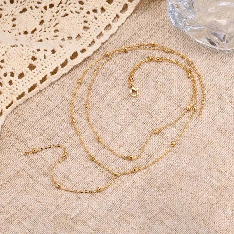 Gold Plated Lariat Necklace for Women, Double Laryered Long Chain Drop Pendant Choker Necklaces Fashion Gifts - TheGlamTrend200001033:361180GoldGoldGold Plated Lariat Necklace for Women, Double Laryered Long Chain Drop Pendant Choker Necklaces Fashion Gifts