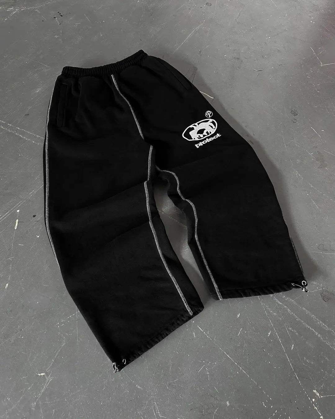 Gothic Retro Letter Embroidered Trousers Men Y2k American High Waist Sports Pants Loose Casual Versatile Wide Leg Pants Women - TheGlamTrend14:175A1;5:4182A1 3XXLGothic Retro Letter Embroidered Trousers Men Y2k American High Waist Sports Pants Loose Casual Versatile Wide Leg Pants Women