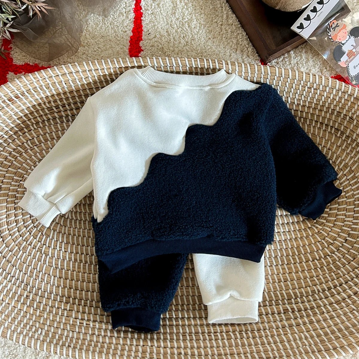Kids Baby Boy Clothing Sets Toddler Outfits Blue White Splic Tops+Pants Thick Fleece Winter Warm 0 - 3Years Baby Clothes Tracksuit - TheGlamTrend14:201800840;200000463:2001691979 - 12MNavy Blue9 - 12MKids Baby Boy Clothing Sets Toddler Outfits Blue White Splic Tops+Pants Thick Fleece Winter Warm 0 - 3Years Baby Clothes Tracksuit