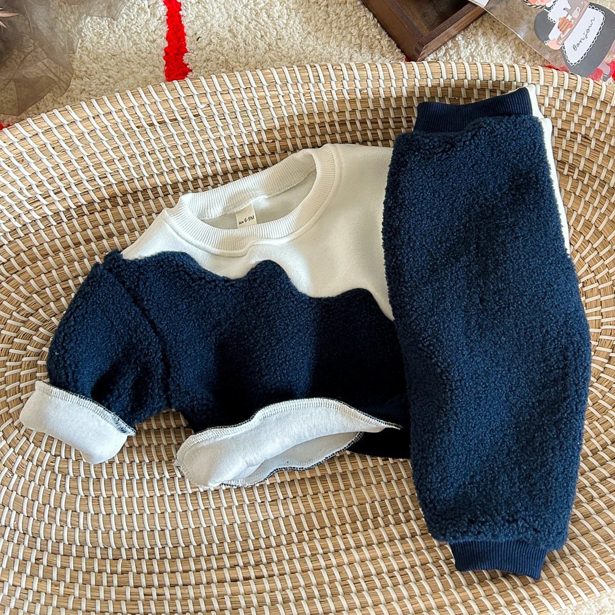 Kids Baby Boy Clothing Sets Toddler Outfits Blue White Splic Tops+Pants Thick Fleece Winter Warm 0 - 3Years Baby Clothes Tracksuit - TheGlamTrend14:201800840;200000463:2001691979 - 12MNavy Blue9 - 12MKids Baby Boy Clothing Sets Toddler Outfits Blue White Splic Tops+Pants Thick Fleece Winter Warm 0 - 3Years Baby Clothes Tracksuit