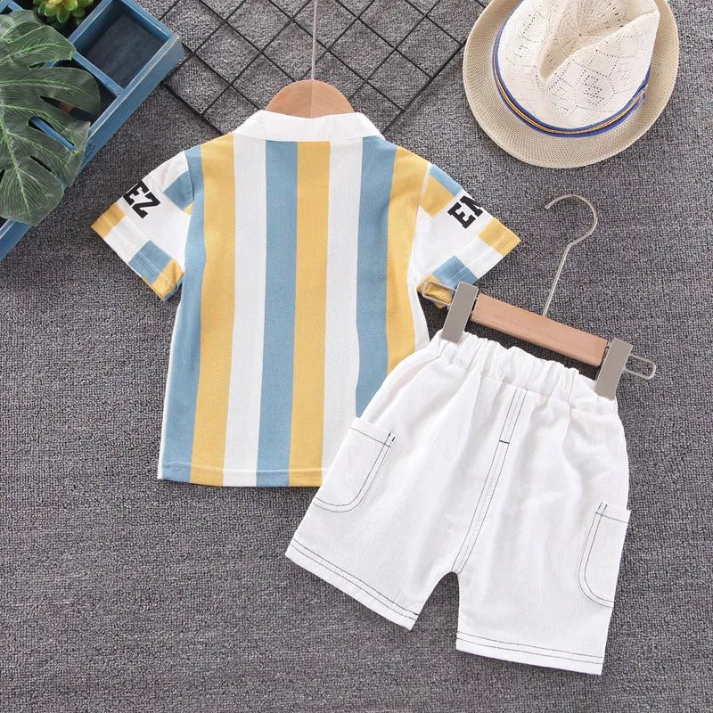 Kids Boys Clothing Sets Baby Tee Shirt + Pants Infant Toddler Children Casual Wear T-shirt + Shorts Outfits Suits 1 - 4 Years - TheGlamTrend14:366Yellow;200000463:2001691979 - 12 MonthsYellow9 - 12 MonthsKids Boys Clothing Sets Baby Tee Shirt + Pants Infant Toddler Children Casual Wear T-shirt + Shorts Outfits Suits 1 - 4 Years