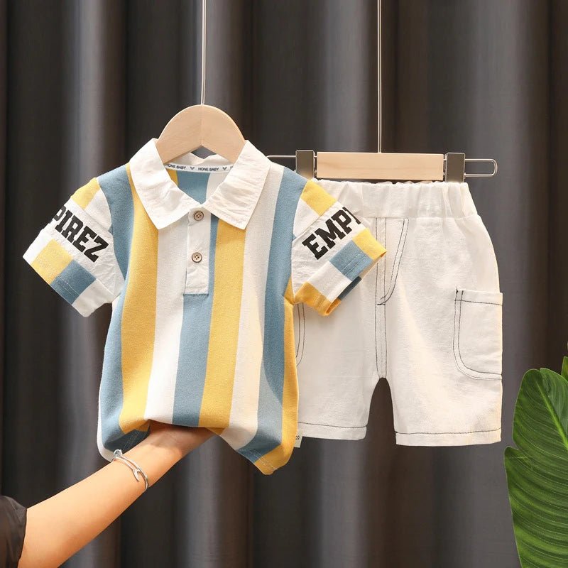 Kids Boys Clothing Sets Baby Tee Shirt + Pants Infant Toddler Children Casual Wear T-shirt + Shorts Outfits Suits 1 - 4 Years - TheGlamTrend14:366Yellow;200000463:2001691979 - 12 MonthsYellow9 - 12 MonthsKids Boys Clothing Sets Baby Tee Shirt + Pants Infant Toddler Children Casual Wear T-shirt + Shorts Outfits Suits 1 - 4 Years