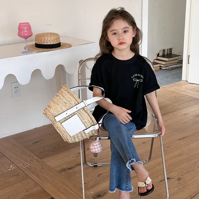 Kids Clothes Girl Children Short Sleeved Girl Clothes Summer T Shirt Tops Children Clothing Boy Cloth Ropa De Niña Ropa De Niño - TheGlamTrend14:173black;200000463:20000419590cmblack90cmKids Clothes Girl Children Short Sleeved Girl Clothes Summer T Shirt Tops Children Clothing Boy Cloth Ropa De Niña Ropa De Niño