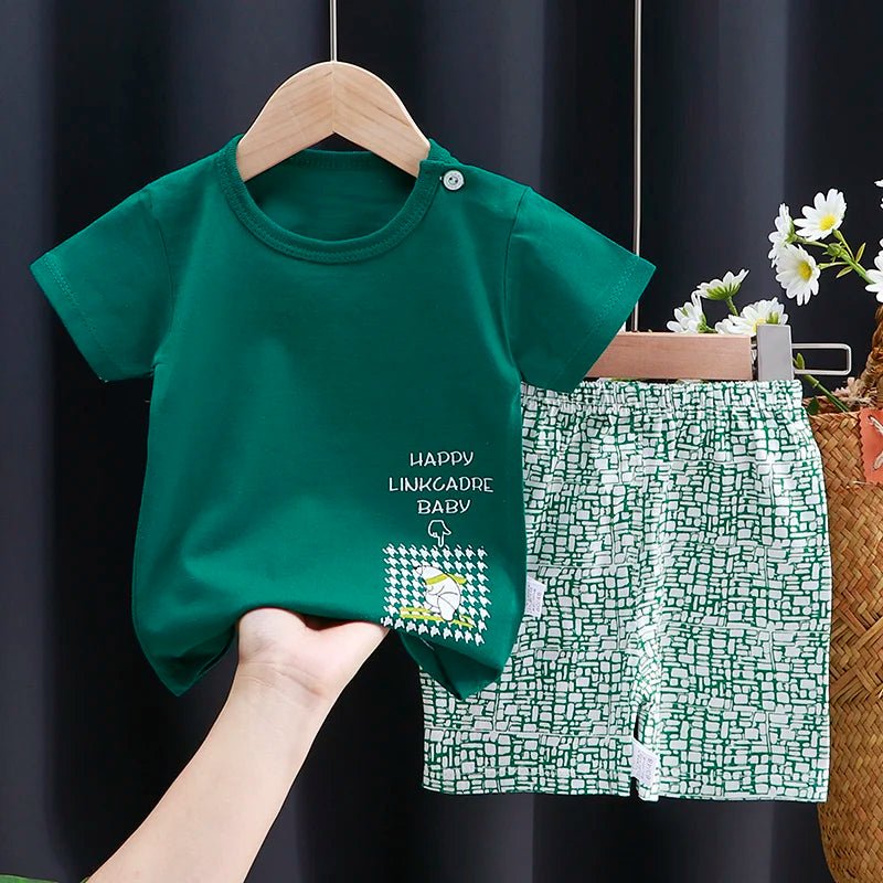 Kids Clothes Set Baby Boy/Girl T-Shirt + Shorts Summer Clothing Cotton Cartoon Casual Boys Tracksuit Children Baby Clothes Set - TheGlamTrend14:10Set17;200000463:20066189612M - 18MSet1712M - 18MKids Clothes Set Baby Boy/Girl T-Shirt + Shorts Summer Clothing Cotton Cartoon Casual Boys Tracksuit Children Baby Clothes Set