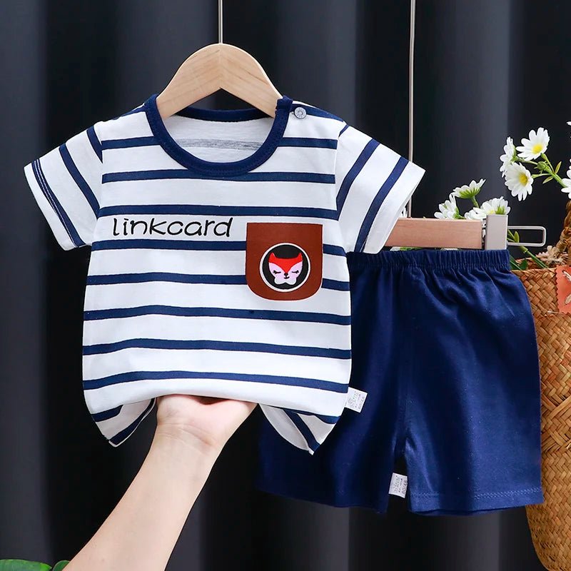 Kids Clothes Set Baby Boy/Girl T-Shirt + Shorts Summer Clothing Cotton Cartoon Casual Boys Tracksuit Children Baby Clothes Set - TheGlamTrend14:350850Set6;200000463:2000003114TSet64TKids Clothes Set Baby Boy/Girl T-Shirt + Shorts Summer Clothing Cotton Cartoon Casual Boys Tracksuit Children Baby Clothes Set
