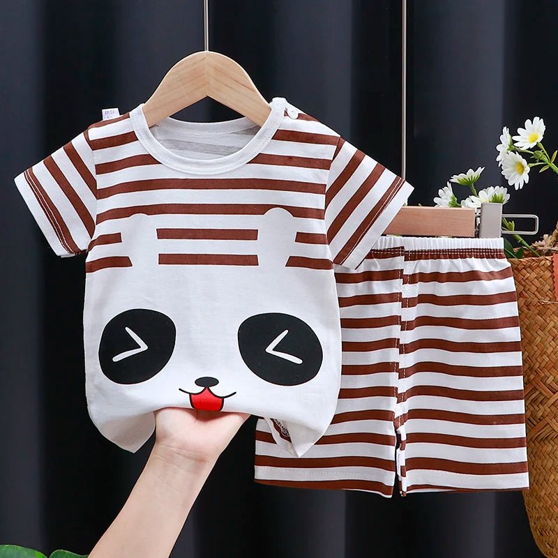 Kids Clothes Set Baby Boy/Girl T-Shirt + Shorts Summer Clothing Cotton Cartoon Casual Boys Tracksuit Children Baby Clothes Set - TheGlamTrend14:771Set1;200000463:20066189612M - 18MSet112M - 18MKids Clothes Set Baby Boy/Girl T-Shirt + Shorts Summer Clothing Cotton Cartoon Casual Boys Tracksuit Children Baby Clothes Set
