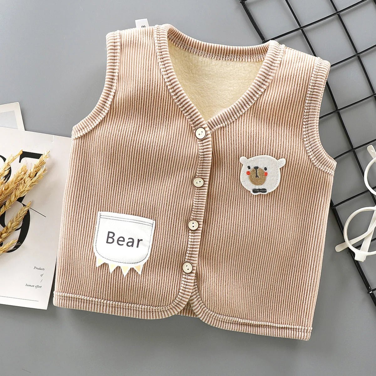 Kids Clothes Waistcoat Children's Vest Boy Girl Thicken Velvet lining Keep Warm Jackets Vest Children's Clothing Autumn Winter - TheGlamTrend14:175Style 3;200000463:2000041969MStyle 39MKids Clothes Waistcoat Children's Vest Boy Girl Thicken Velvet lining Keep Warm Jackets Vest Children's Clothing Autumn Winter