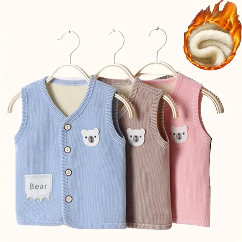 Kids Clothes Waistcoat Children's Vest Boy Girl Thicken Velvet lining Keep Warm Jackets Vest Children's Clothing Autumn Winter - TheGlamTrend14:175Style 3;200000463:2000041969MStyle 39MKids Clothes Waistcoat Children's Vest Boy Girl Thicken Velvet lining Keep Warm Jackets Vest Children's Clothing Autumn Winter
