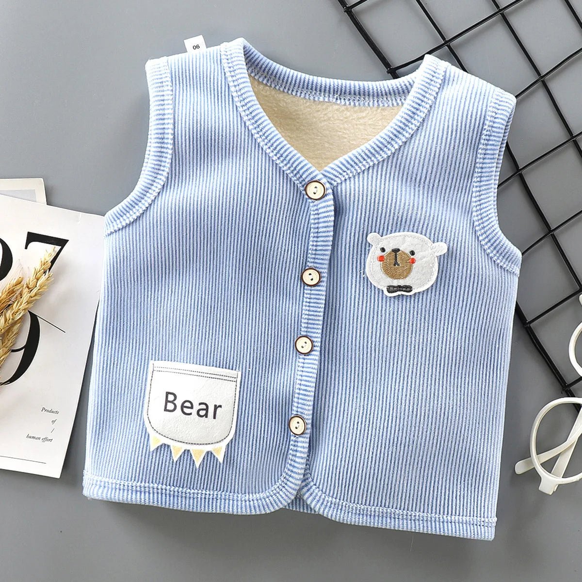 Kids Clothes Waistcoat Children's Vest Boy Girl Thicken Velvet lining Keep Warm Jackets Vest Children's Clothing Autumn Winter - TheGlamTrend14:691Style 1;200000463:2000042016 - 7TStyle 16 - 7TKids Clothes Waistcoat Children's Vest Boy Girl Thicken Velvet lining Keep Warm Jackets Vest Children's Clothing Autumn Winter
