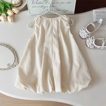 Kids Clothing Set for 2 - 7 Years Girls Bow Sleeveless Vest + Pod Pants Two Piece Summer Daily Casual Beige Girls Clothing - TheGlamTrend14:771QQ406 - Dress;200000463:200661901QQ406 - Dress7TKids Clothing Set for 2 - 7 Years Girls Bow Sleeveless Vest + Pod Pants Two Piece Summer Daily Casual Beige Girls Clothing