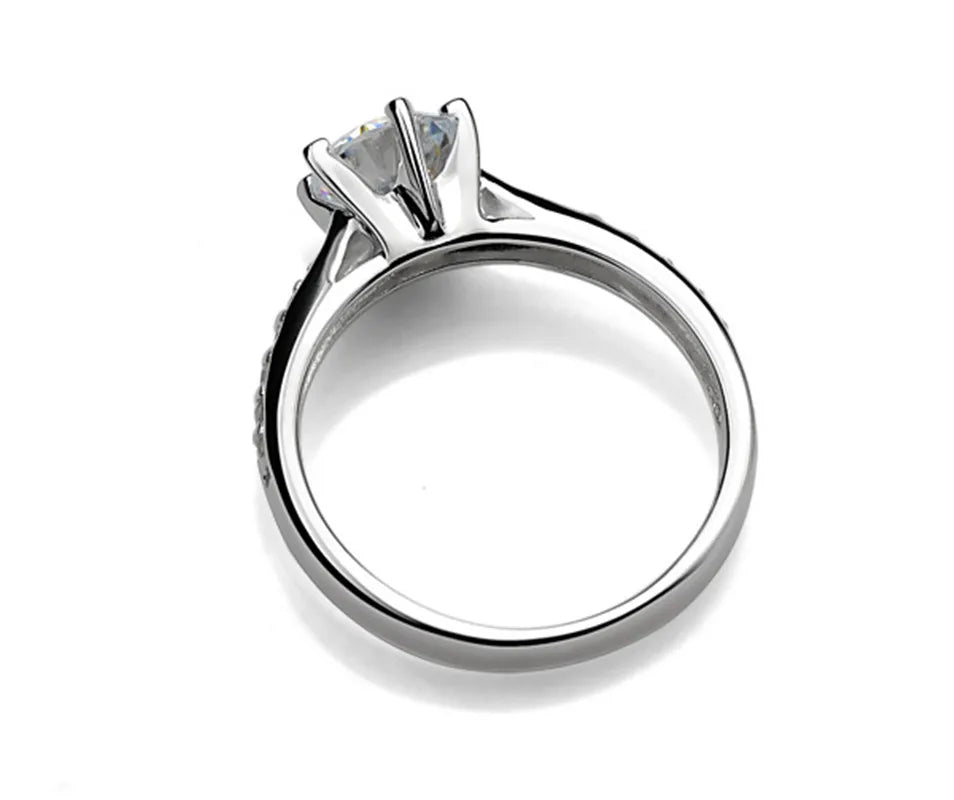 Luxury 925 Sterling Silver Classic Ring for Women Six claw jewelry simple 70ct diamond ring imitation diamond women's ring - TheGlamTrend200000369:6998Luxury 925 Sterling Silver Classic Ring for Women Six claw jewelry simple 70ct diamond ring imitation diamond women's ring