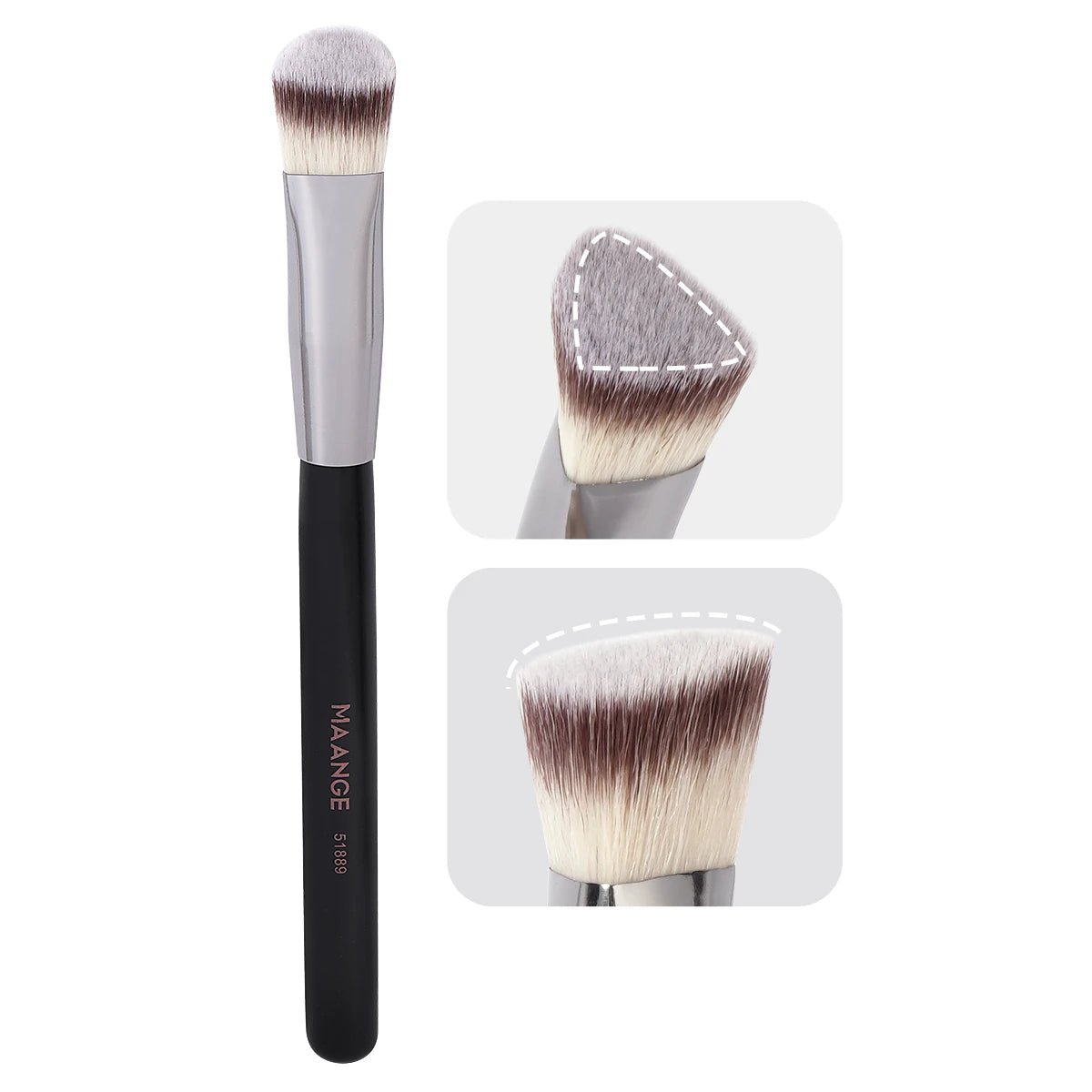 MAANGE Under Eye Concealer Makeup Brush Triangle Foundation Brush for Liquid Cream Blending Concealing Cosmetic Makeup Tools - TheGlamTrend200007787:10GunGunMAANGE Under Eye Concealer Makeup Brush Triangle Foundation Brush for Liquid Cream Blending Concealing Cosmetic Makeup Tools