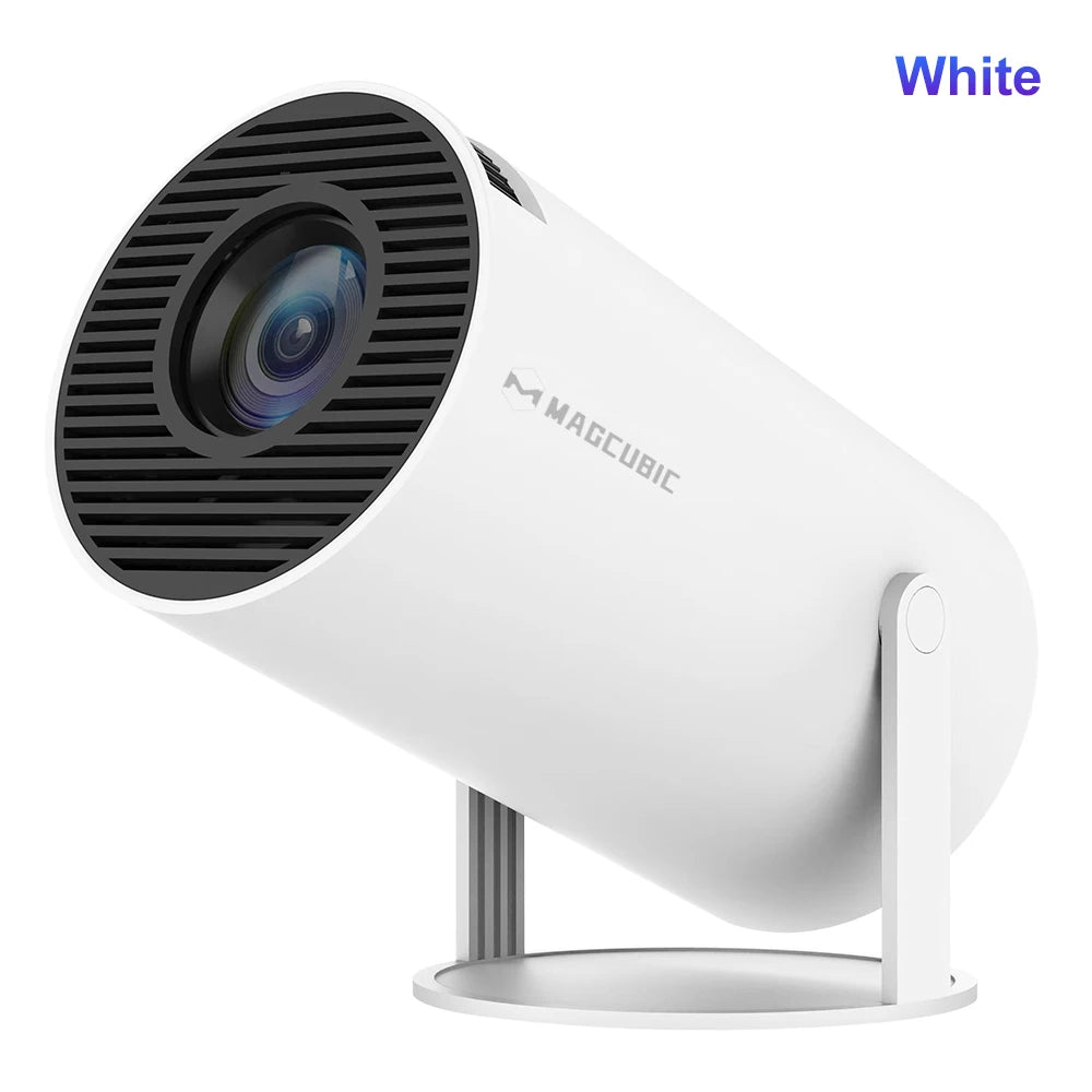 Magcubic Projector Android 11 4K 1280*720P HY300 Pro + Dual Wifi 290ANSI 180°flexible BT5.0 Cinema Outdoor Portable Projector - TheGlamTrend14:201441169HY300 Pro - White;200009209:201447605HY300 Pro - WhiteUS PlugMagcubic Projector Android 11 4K 1280*720P HY300 Pro + Dual Wifi 290ANSI 180°flexible BT5.0 Cinema Outdoor Portable Projector
