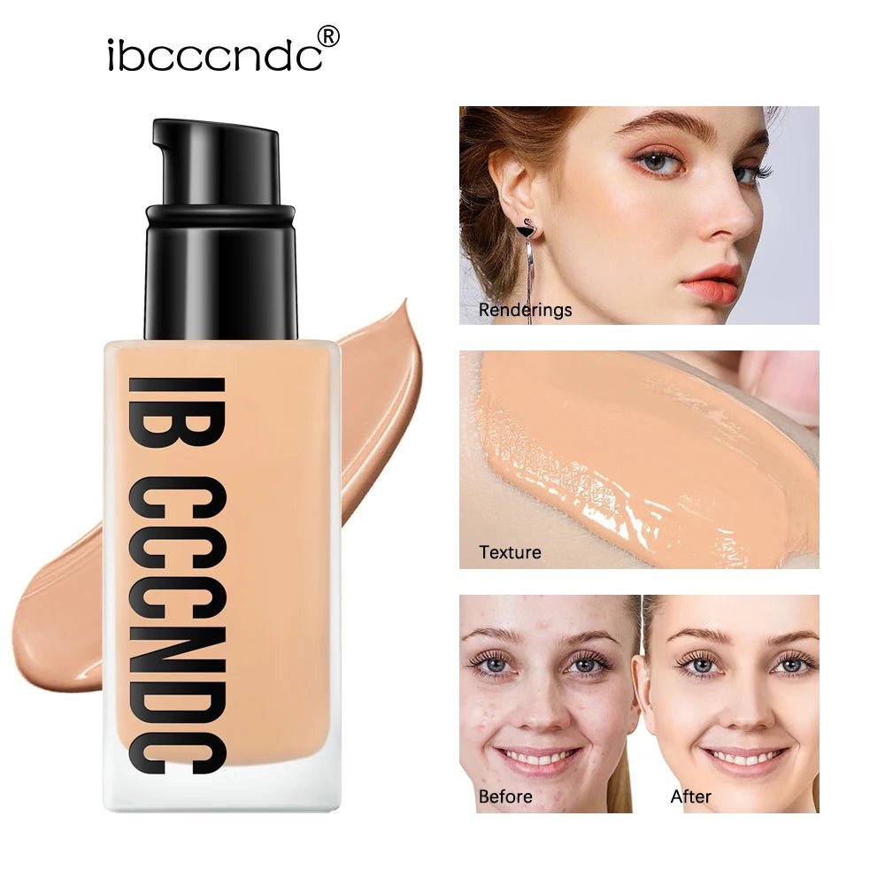 Make Up Foundation Cream for Face High Coverage Foundation Foundations Makeup Waterproof Korean Makeup Base Cosmetic Mist Cc Bb - TheGlamTrend200001176:200006151COLOR 75COLOR 75Make Up Foundation Cream for Face High Coverage Foundation Foundations Makeup Waterproof Korean Makeup Base Cosmetic Mist Cc Bb