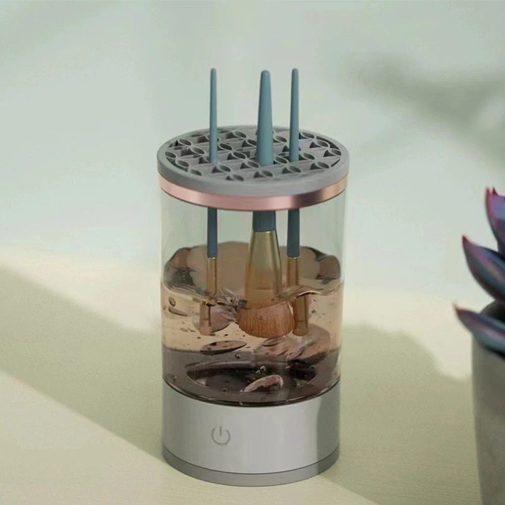 Makeup Brush Cleaner Is An Automatic Rotating Brush Cleaner For Deep Cleaning One Click Operation Is Suitable For All Makeup - TheGlamTrend14:193blackMakeup Brush Cleaner Is An Automatic Rotating Brush Cleaner For Deep Cleaning One Click Operation Is Suitable For All Makeup
