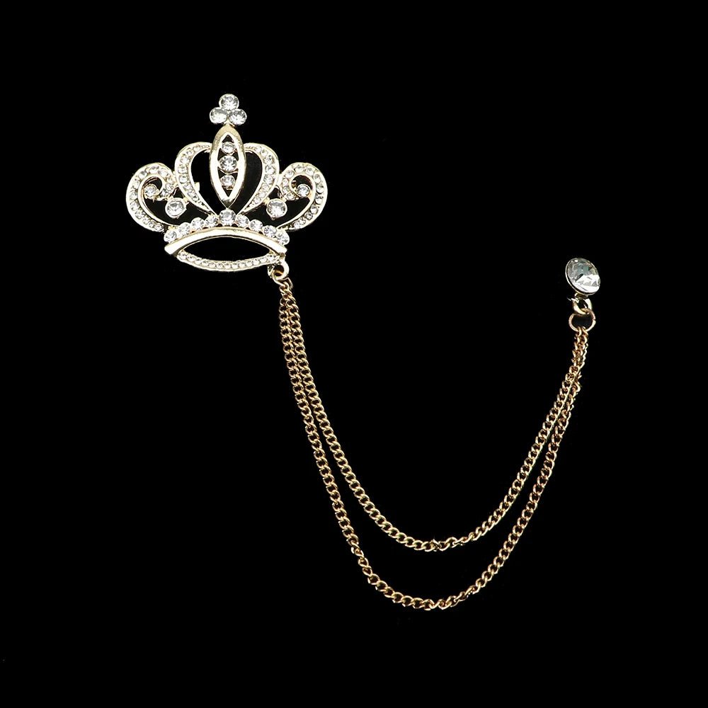 Man Brooch Cross Suit Tassel Chain Lapel Pin Suit Shirt Collar Brooch Badge Retro Pins Wedding Party Dance Neckwear Accessories - TheGlamTrend200001033:20000375744Man Brooch Cross Suit Tassel Chain Lapel Pin Suit Shirt Collar Brooch Badge Retro Pins Wedding Party Dance Neckwear Accessories