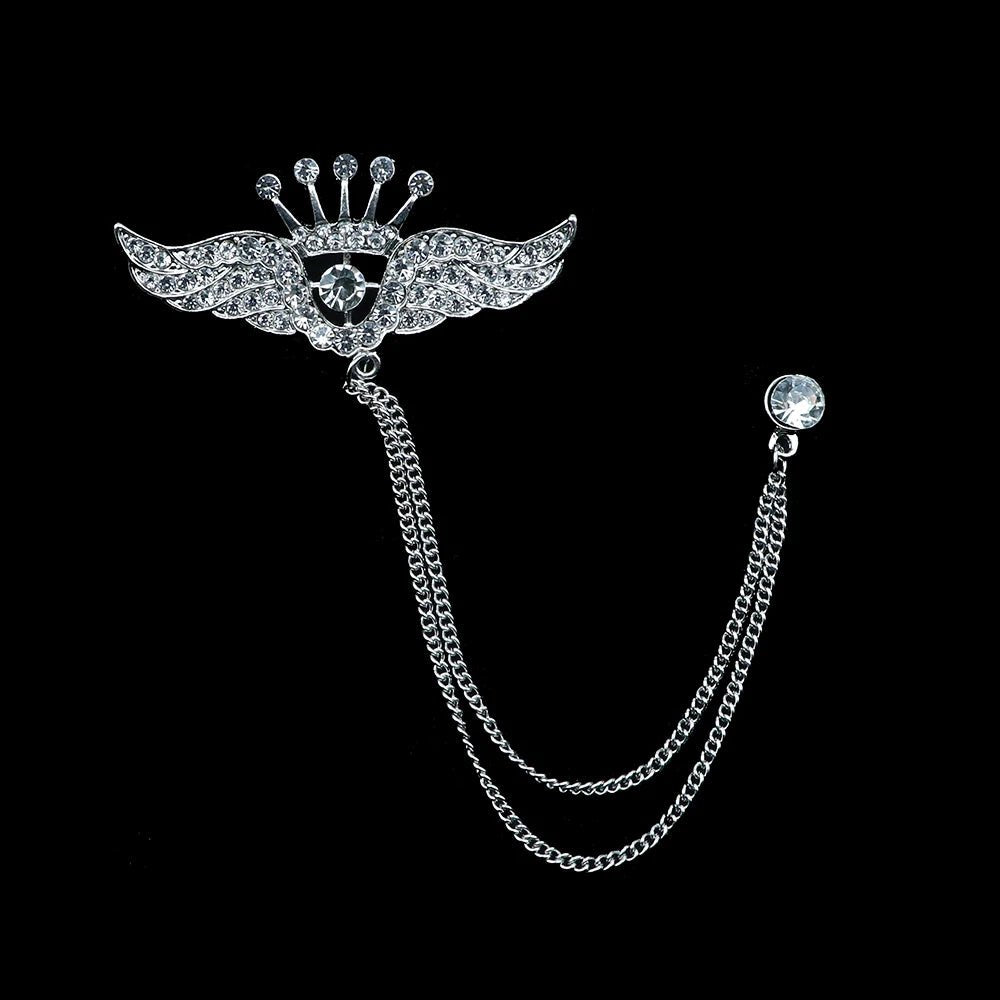 Man Brooch Cross Suit Tassel Chain Lapel Pin Suit Shirt Collar Brooch Badge Retro Pins Wedding Party Dance Neckwear Accessories - TheGlamTrend200001033:20000375855Man Brooch Cross Suit Tassel Chain Lapel Pin Suit Shirt Collar Brooch Badge Retro Pins Wedding Party Dance Neckwear Accessories