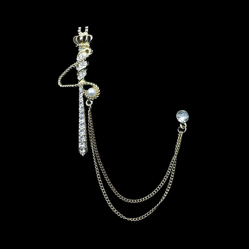 Man Brooch Cross Suit Tassel Chain Lapel Pin Suit Shirt Collar Brooch Badge Retro Pins Wedding Party Dance Neckwear Accessories - TheGlamTrend200001033:36118122Man Brooch Cross Suit Tassel Chain Lapel Pin Suit Shirt Collar Brooch Badge Retro Pins Wedding Party Dance Neckwear Accessories