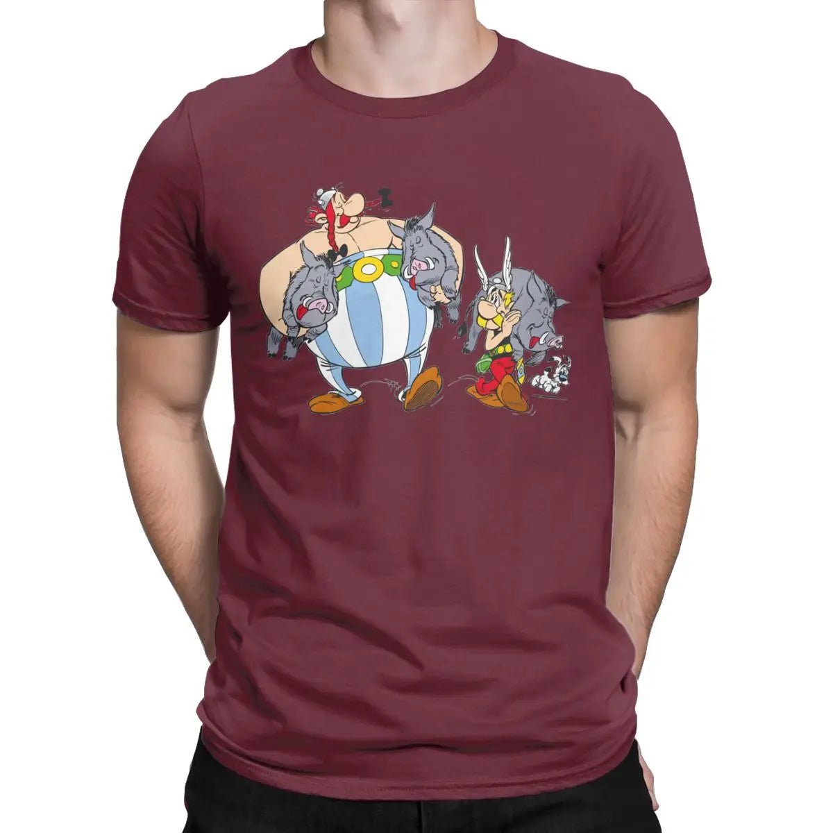 Men T-Shirts Asteriks And Obeliks With Bor Cool 100% Cotton Tees Short Sleeve T Shirt Round Neck Tops Classic - TheGlamTrend14:200002984Burgundy;5:100014065BurgundyXLMen T-Shirts Asteriks And Obeliks With Bor Cool 100% Cotton Tees Short Sleeve T Shirt Round Neck Tops Classic