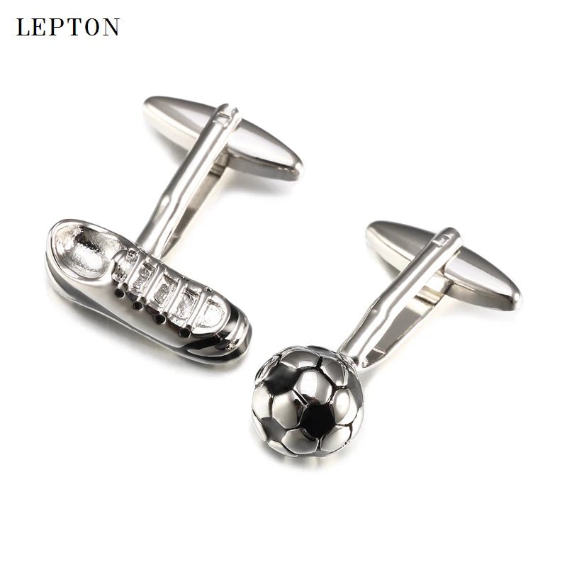 Mens Accessories Hotsale High Quality White Football Cuff Links With Box Lepton For New Gift Retail Soccer Style Cufflinks - TheGlamTrend200001033:200003757Imitation Rhodium PlatedMens Accessories Hotsale High Quality White Football Cuff Links With Box Lepton For New Gift Retail Soccer Style Cufflinks
