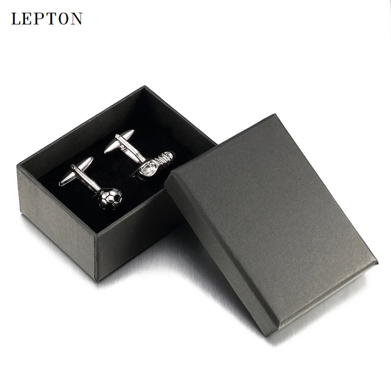 Mens Accessories Hotsale High Quality White Football Cuff Links With Box Lepton For New Gift Retail Soccer Style Cufflinks - TheGlamTrend200001033:200003757Imitation Rhodium PlatedMens Accessories Hotsale High Quality White Football Cuff Links With Box Lepton For New Gift Retail Soccer Style Cufflinks