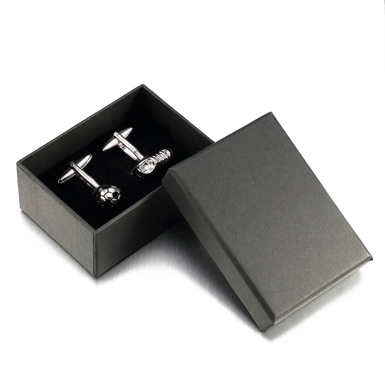 Mens Accessories Hotsale High Quality White Football Cuff Links With Box Lepton For New Gift Retail Soccer Style Cufflinks - TheGlamTrend200001033:200003757Imitation Rhodium PlatedMens Accessories Hotsale High Quality White Football Cuff Links With Box Lepton For New Gift Retail Soccer Style Cufflinks