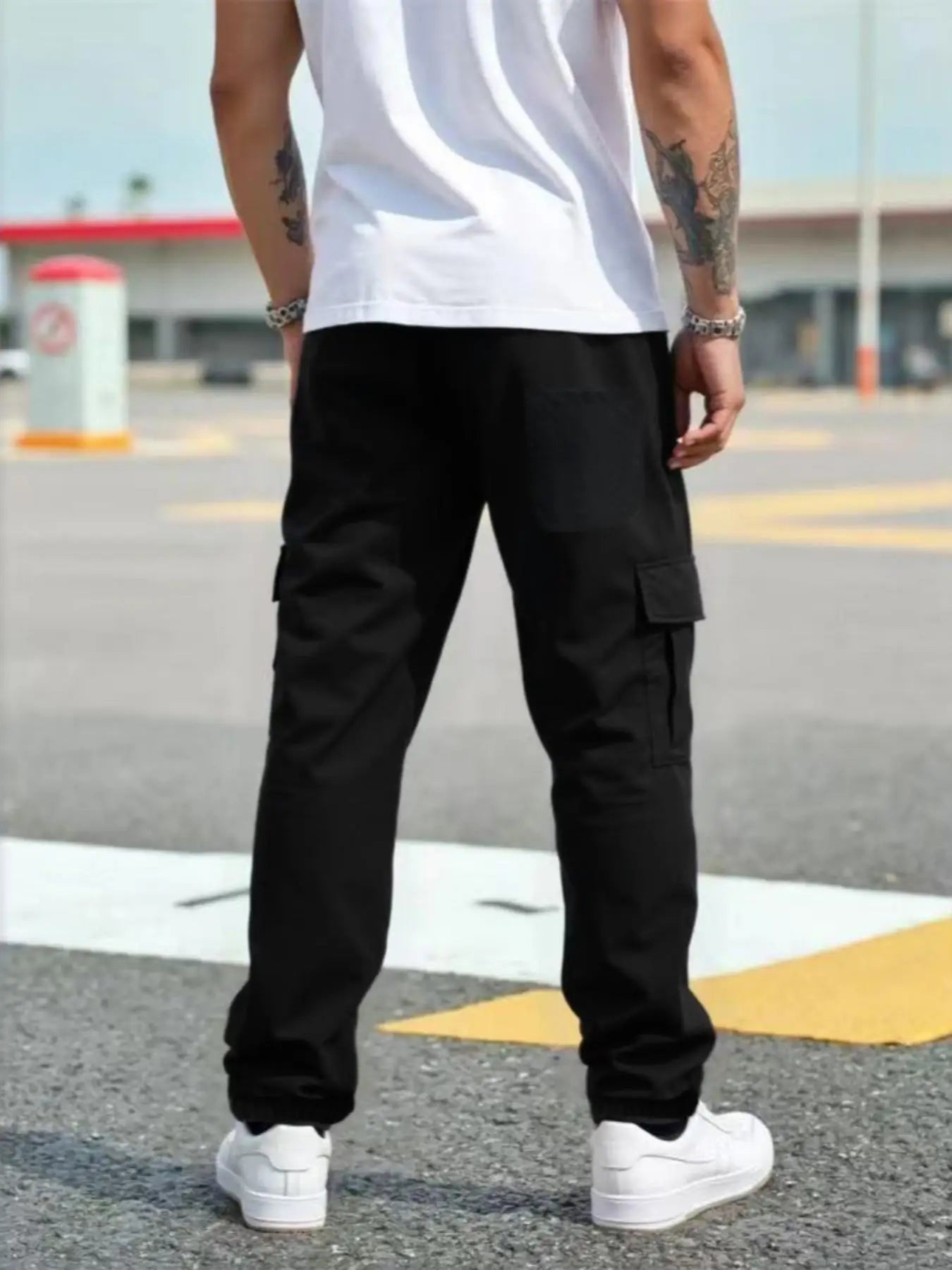 Men's Single - Piece Trousers, Fitness, Cycling, Outdoor Hiking, Swimming, Comfortable Trousers, Running, Quick - Drying, Cool, Breathable, Sweat - Absorbent, Plain Trousers - TheGlamTrend14:193;5:4182blackXXLMen's Single - Piece Trousers, Fitness, Cycling, Outdoor Hiking, Swimming, Comfortable Trousers, Running, Quick - Drying, Cool, Breathable, Sweat - Absorbent, Plain Trousers