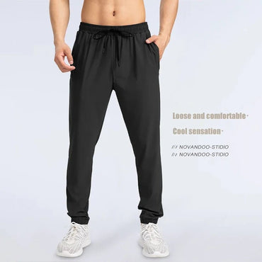 Men's sports trousers are loose, quick - drying, elastic, and suitable for casual running and fitness - TheGlamTrend14:173;5:4182XXLBlueMen's sports trousers are loose, quick - drying, elastic, and suitable for casual running and fitness