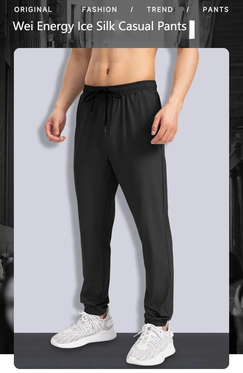 Men's sports trousers are loose, quick - drying, elastic, and suitable for casual running and fitness - TheGlamTrend14:173;5:4182XXLBlueMen's sports trousers are loose, quick - drying, elastic, and suitable for casual running and fitness