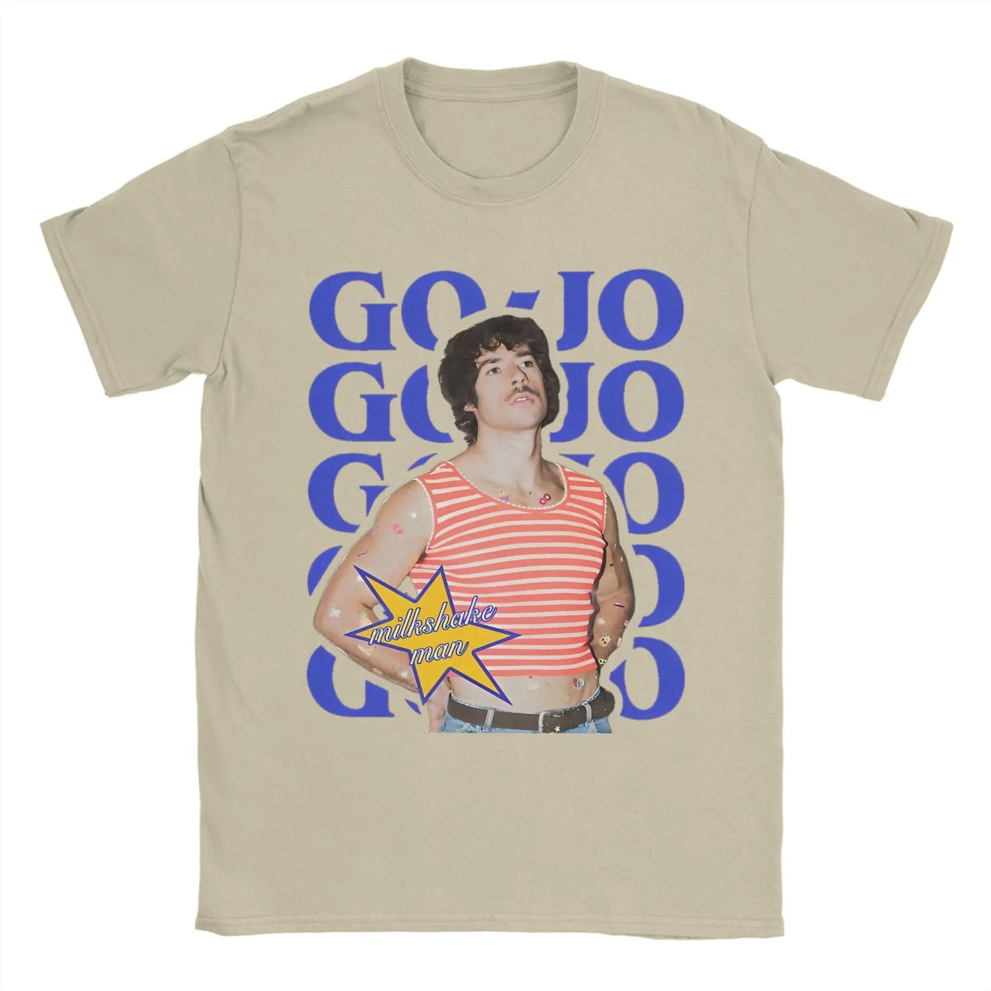 Men's T-Shirt Go Jo Milkshake Man Australia T Shirts Hipster Eurovisions 2025 Summer Tees Vintage 100 Cotton Clothes Plus Size - TheGlamTrend14:200001438;5:361386KhakiMMen's T-Shirt Go Jo Milkshake Man Australia T Shirts Hipster Eurovisions 2025 Summer Tees Vintage 100 Cotton Clothes Plus Size