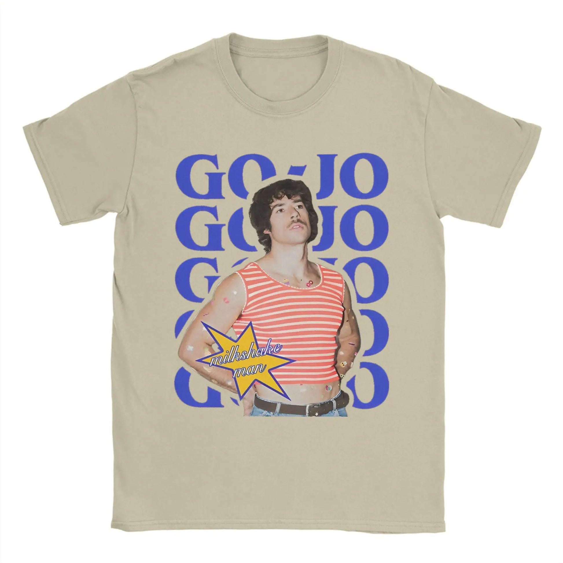 Men's T-Shirt Go Jo Milkshake Man Australia T Shirts Hipster Eurovisions 2025 Summer Tees Vintage 100 Cotton Clothes Plus Size - TheGlamTrend14:200001438;5:361386KhakiMMen's T-Shirt Go Jo Milkshake Man Australia T Shirts Hipster Eurovisions 2025 Summer Tees Vintage 100 Cotton Clothes Plus Size