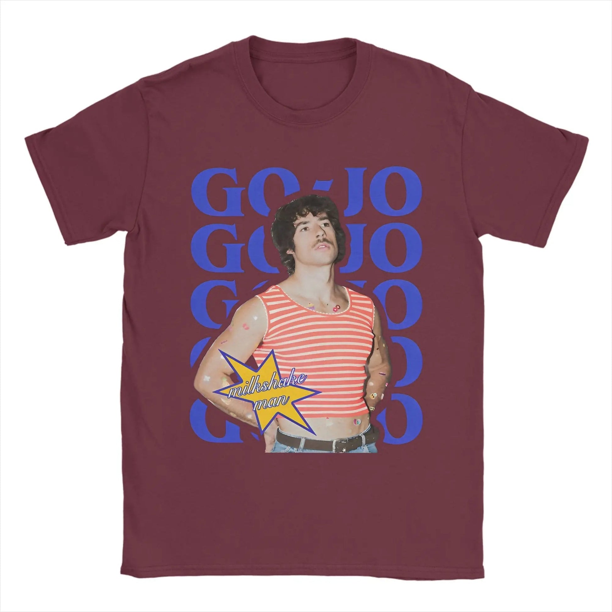 Men's T-Shirt Go Jo Milkshake Man Australia T Shirts Hipster Eurovisions 2025 Summer Tees Vintage 100 Cotton Clothes Plus Size - TheGlamTrend14:200002984;5:361385BurgundyLMen's T-Shirt Go Jo Milkshake Man Australia T Shirts Hipster Eurovisions 2025 Summer Tees Vintage 100 Cotton Clothes Plus Size