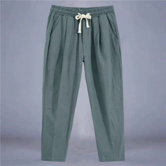 Men's Trousers Cotton Linen Fashion Casual Pants Solid Color Breathable Loose Shorts Straight Drawstring Pants Streetwear Men - TheGlamTrend14:100018786Green;5:3613863XL (75 - 84.5Kg)Green3XL (75 - 84.5Kg)Men's Trousers Cotton Linen Fashion Casual Pants Solid Color Breathable Loose Shorts Straight Drawstring Pants Streetwear Men