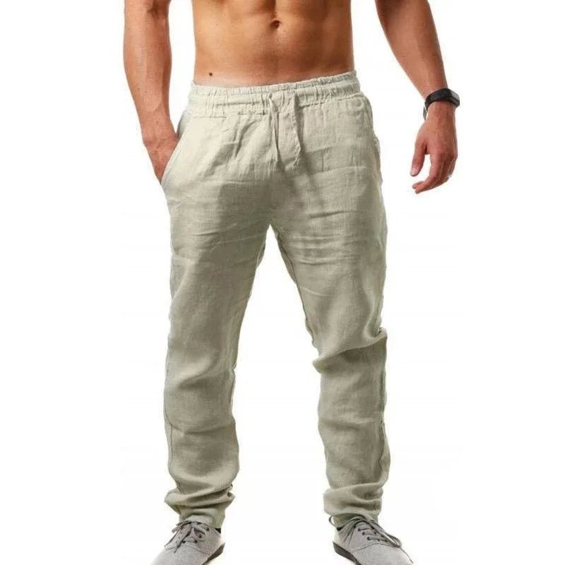 Men's Trousers Cotton Linen Fashion Casual Pants Solid Color Breathable Loose Shorts Straight Drawstring Pants Streetwear Men - TheGlamTrend14:100018786Image Color;5:200000990Image Color 54XLMen's Trousers Cotton Linen Fashion Casual Pants Solid Color Breathable Loose Shorts Straight Drawstring Pants Streetwear Men