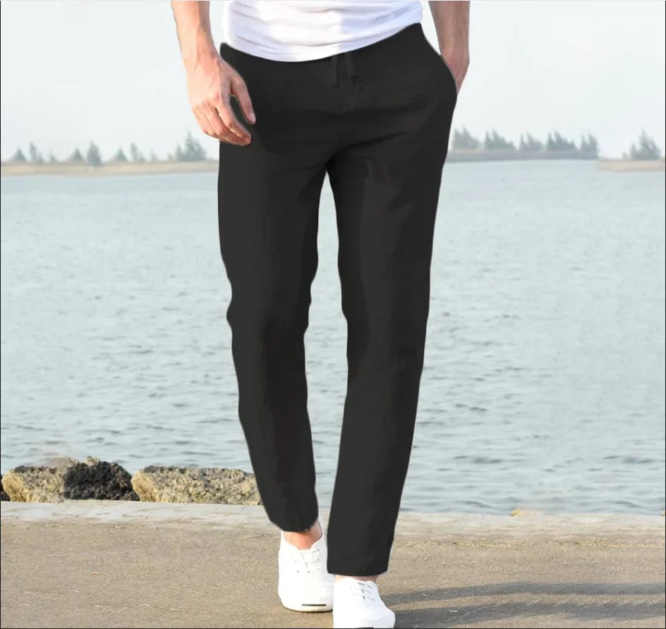 Men's Trousers Cotton Linen Fashion Casual Pants Solid Color Breathable Loose Shorts Straight Drawstring Pants Streetwear Men - TheGlamTrend14:175Picture color;5:4183Picture color 4XXXLMen's Trousers Cotton Linen Fashion Casual Pants Solid Color Breathable Loose Shorts Straight Drawstring Pants Streetwear Men