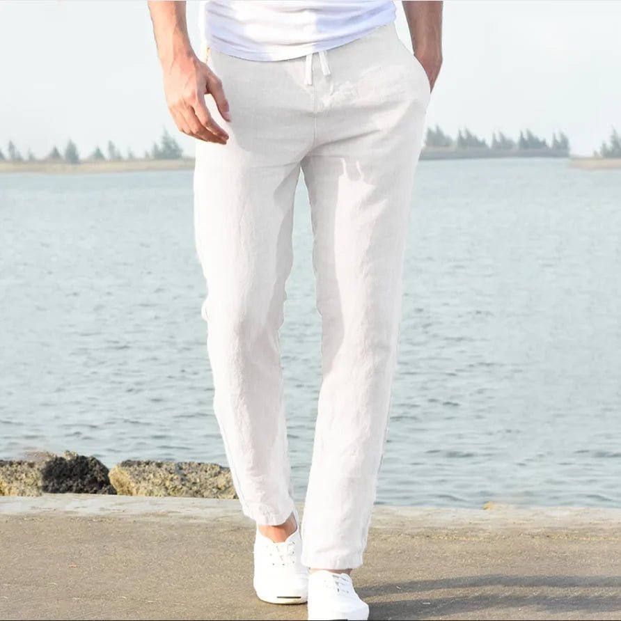 Men's Trousers Cotton Linen Fashion Casual Pants Solid Color Breathable Loose Shorts Straight Drawstring Pants Streetwear Men - TheGlamTrend14:193Picture color;5:4183Picture color 5XXXLMen's Trousers Cotton Linen Fashion Casual Pants Solid Color Breathable Loose Shorts Straight Drawstring Pants Streetwear Men